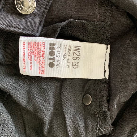 Topshop Jamie High Waist Black Jeans - Picture 6 of 8